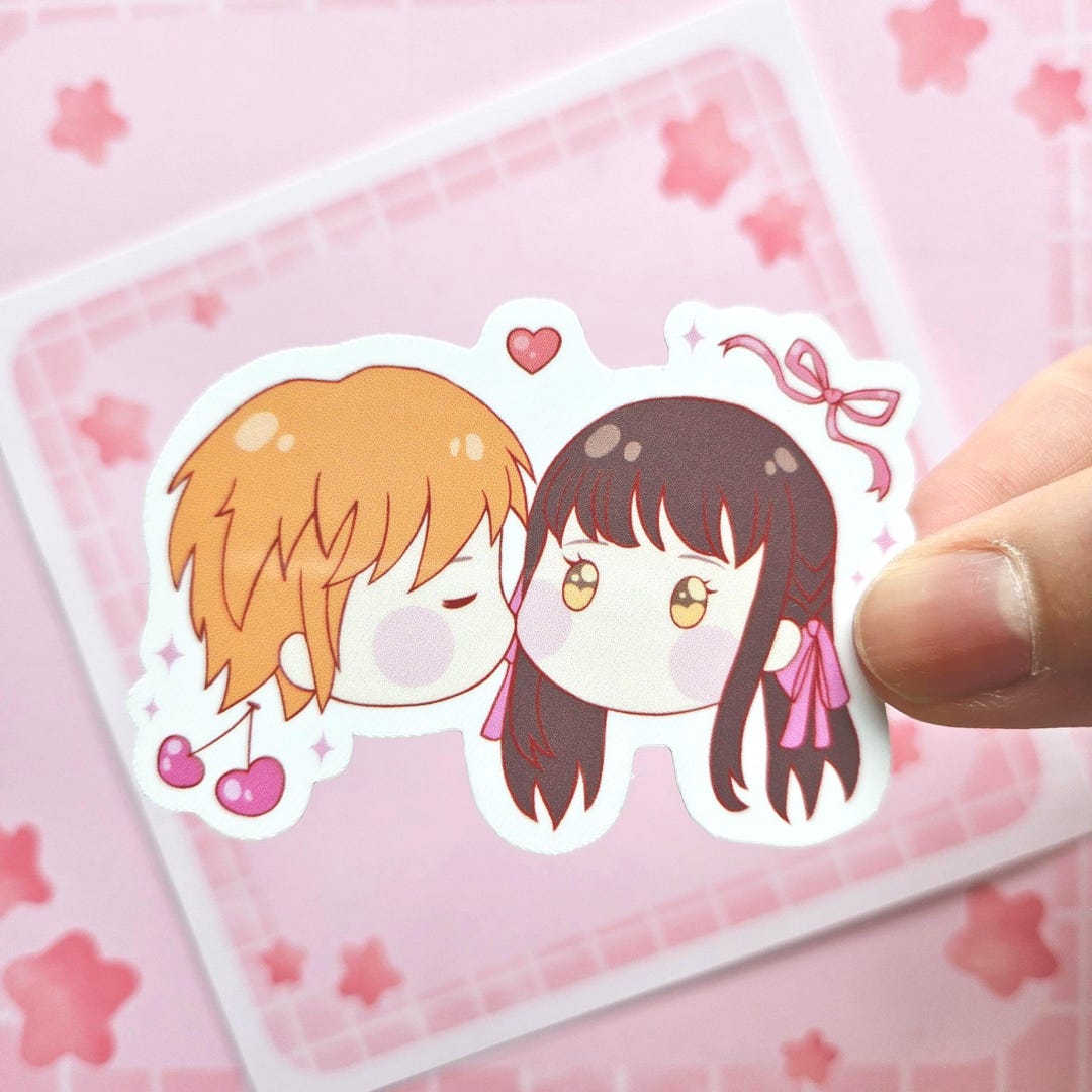 Tohru and Kyo Sticker Fruits Basket - Kiss - Etsy