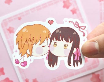 Tohru and Kyo Sticker Fruits Basket - Kiss