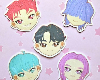 K Pop Hunters Boys Sticker Set