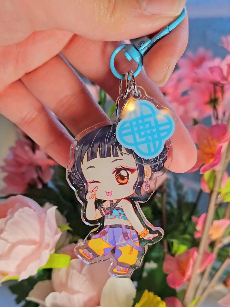 Huntrix Zoey Keychain Kpop Demon Hunters - Etsy