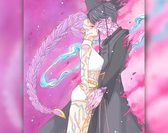 K Pop Hunters Art Print Rujinu Fanart