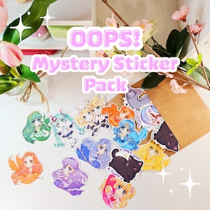 Opps! Mystery Sticker Pack | Flawed or Discontinued Stickers That are Still Good | Holographic or Matte Waterproof Vinyl Stickers