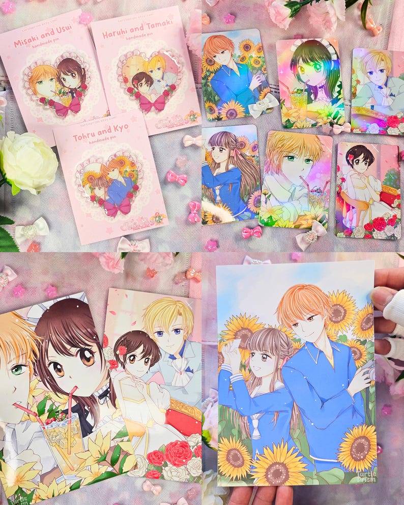 Tohru and Kyo Fruits Basket Holographic Anime Photocards - Etsy