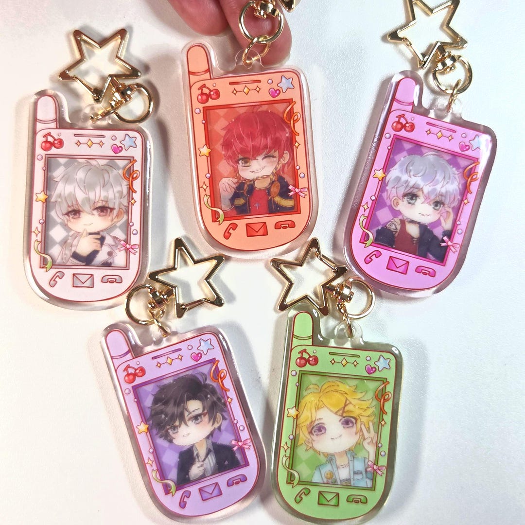 Mystic Messenger Lenticular Phone Keychains