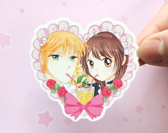 Misaki and Usui Sticker Maid Sama - Heart