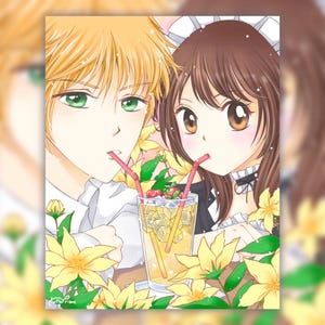 Usui en Misaki Maid-Sama kunstafdruk