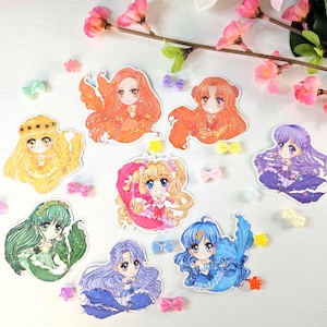 Stickers sirène mélodie - Ensemble princesse sirène