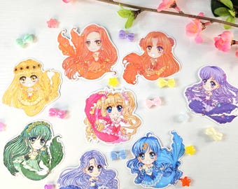 Pegatinas de Melodía de Sirena - Set de Princesa Sirena