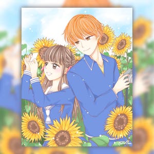 Tohru and Kyo Fruits Basket Art Print