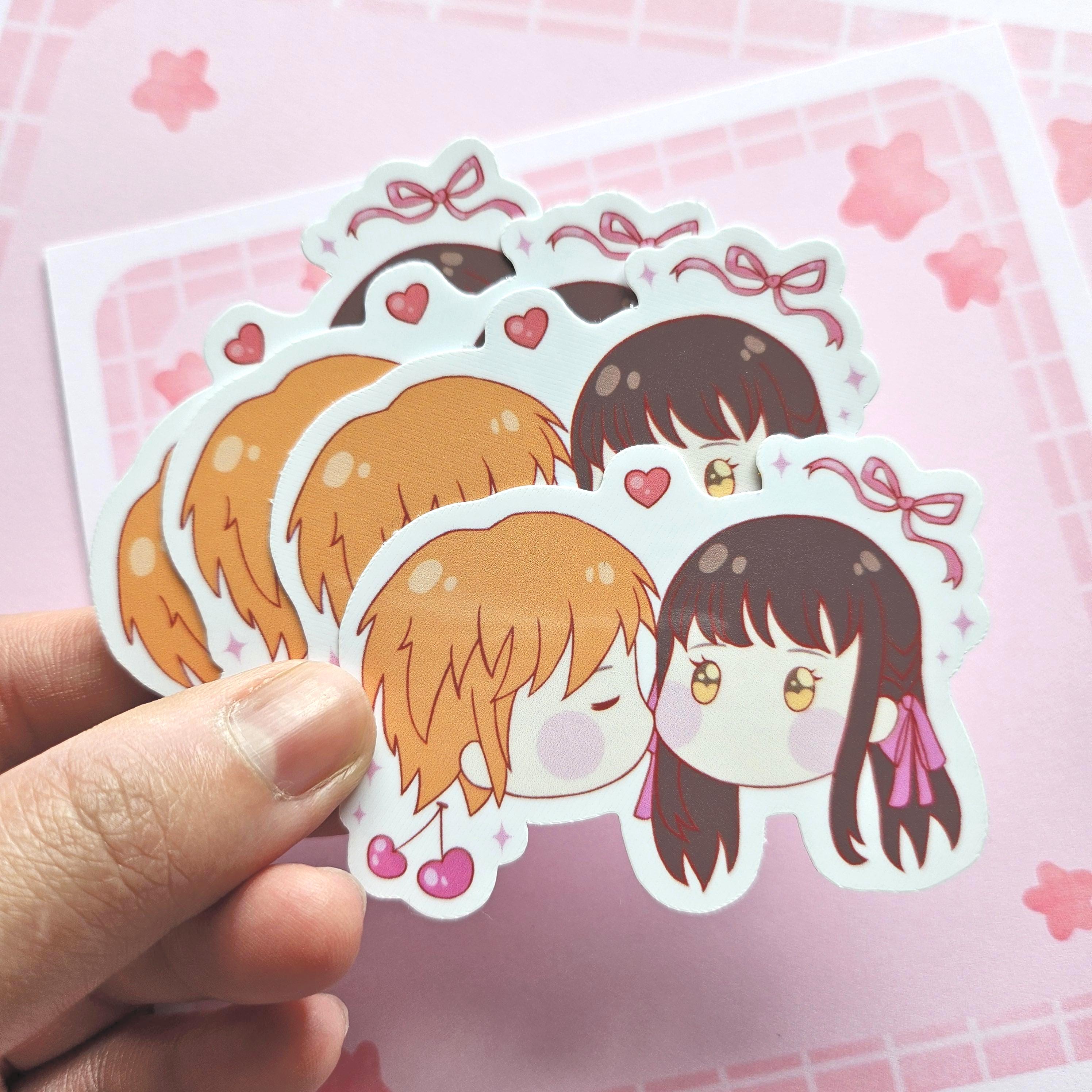 Tohru and Kyo Sticker Fruits Basket - Kiss - Etsy