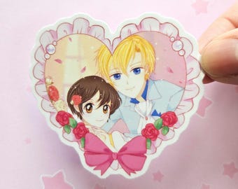 Haruhi and Tamaki Sticker Ouran High School Host Club - Heart