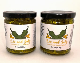 Liv and Julz Candied Jalapeños