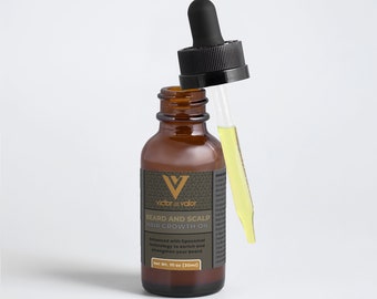 Óleo Capilar para Barba e Couro Cabeludo c/ Tea Tree e Niacinamida (Lipossomal) - Victor and Valor