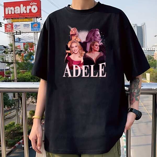 Adele 90er Jahre Vintage Bootleg Shirt Adele Merch Adele T-Shirt Adele Liebhaber Musiker Adele Line Art Adele Retro Unisex