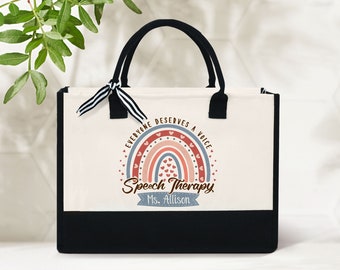 Sac fourre-tout pour orthophoniste, Sac pour orthophoniste, Cadeau pour orthophoniste, Orthophonie, Sac personnalisé pour orthophoniste, Orthophoniste