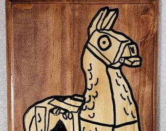 Animal - Llama wood art #48