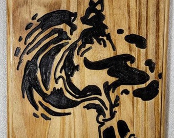 Animal - Fox from Ink wood art #50