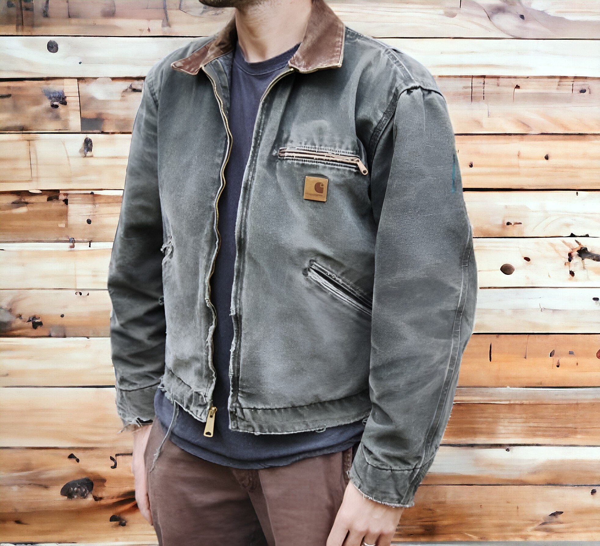 green carhartt jacket