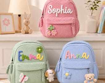 Mochila infantil personalizada, mochilas personalizadas con nombre, regalo, mochila escolar para niñas, niños y preescolares.