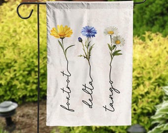 Subtle FDT Garden Flag, Subtle Anti Trump Spring Yard Sign, Feminine Anti Trump Flag Gift, Foxtrot Delta Tango Political Garden Banner