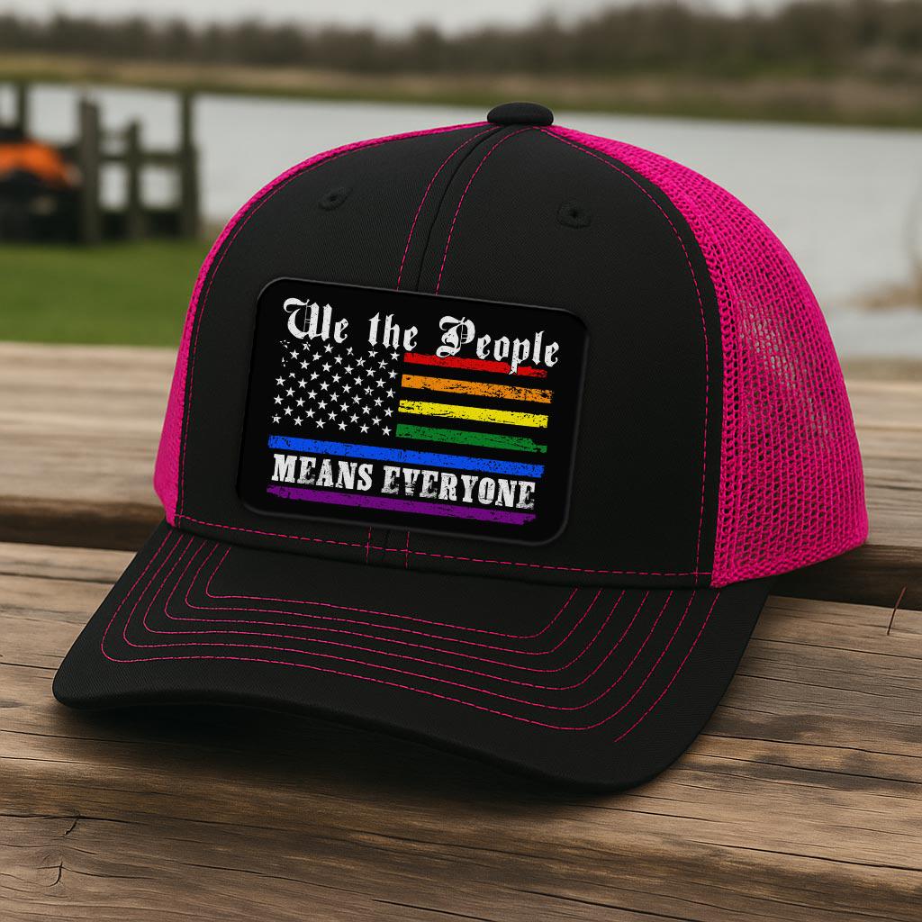 We the People Means Everyone LGBTQ Pride Rainbow American 