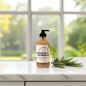 Rosemary Flaxseed Hair Gel: Organic, Curly & Natural Hair