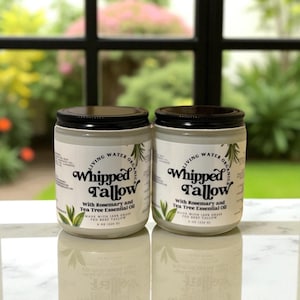 Grass Fed Whipped Tallow: Natural Face, Hair & Skin Balm