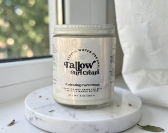 Tallow Curl Cream: Grass-Fed Beef, Mango Butter