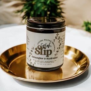 Selah Slip Detangling Jelly, Botanical Hydrating for Curly, Coily, and Wavy Hair