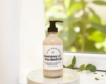 Gel capilar de romero y linaza: orgánico, para cabello rizado y natural.