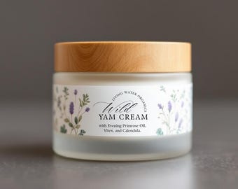 Wilde Yamswurzel-Creme mit Nachtkerzenöl & Vitex-Extrakt | Hormonunterstützende Feuchtigkeitscreme für Frauen