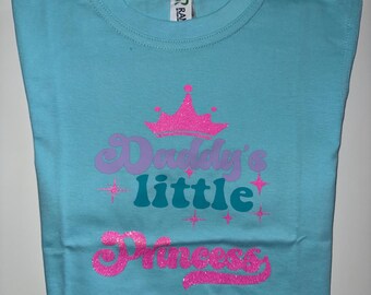 Daddy's Little Princess T-Shirt: Girls Cotton Tee