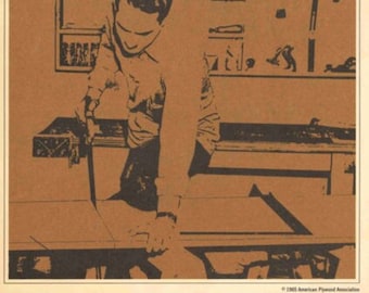 Plywood Home Storage Plans DIY Mid Century Modern Danish Vintage Furniture MCM Woodworking Plan PDF Vintage 1965 Instant Download