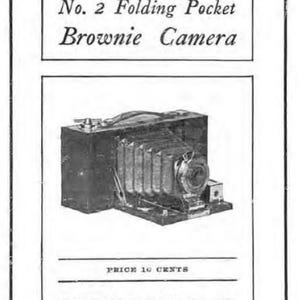 May include: An advertisement for the No. 2 Folding Pocket Brownie Camera. The image shows the camera in detail, with the text "Picture Taking" and "Brownie Camera" at the top. The ad also includes the Eastman Kodak Co. logo.