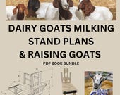 DIY Dairy Goats Milking Stand Plans for Your Hobby Farm Raising Healthy Goats Goatkeeping PDF Book Bundle Vintage Design Instant Download