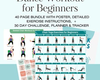 30 Dance Seated Chair Workout for Seniors Wheelchair Users Yoga Exercise Nursing Home Balance Stability 30Day Challenge Physical Therapy PDF