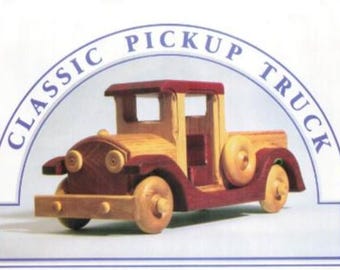 DIY Wooden Pickup Truck Toy Plans Woodworking Plans PDF Vintage Kids Toys Truck How to Build Design Book Instant Download PDF Download