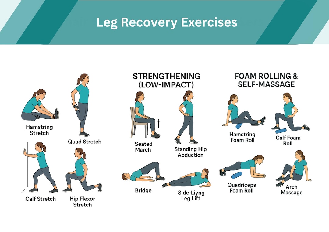 Legs Recovery Exercises Home Workout Challenge Stretching