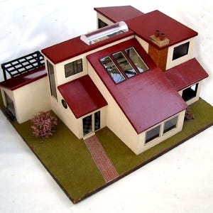 DIY Plans for A Dream of a Dollhouse to Build Mid Century Modern 1976 Vintage Plans Dollhouse Furniture Woodworking Instant Download