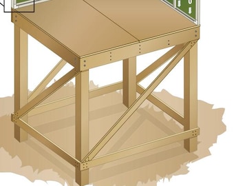 DIY 8x6 Platform Elevated Stand for Treehouse Deer Blind Fort