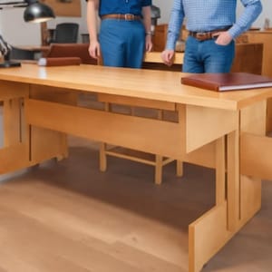 DIY Desk Plans Bench Deck Office Study Wooden Furniture 1970s Woodworking Plans PDF Vintage Instant Download PDF Download