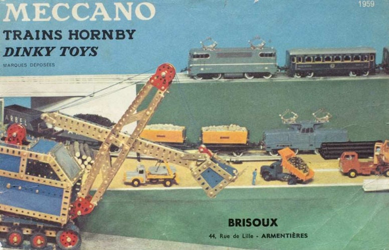 5 Catalogues Anciens Hornby & Dinky Toys – Années 1957 à 1962 – Meccano