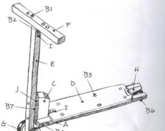 DIY Scooter Pläne Mobile Outdoor Holz Retro Design Mobile Backyard Spiele PDF Instant Download