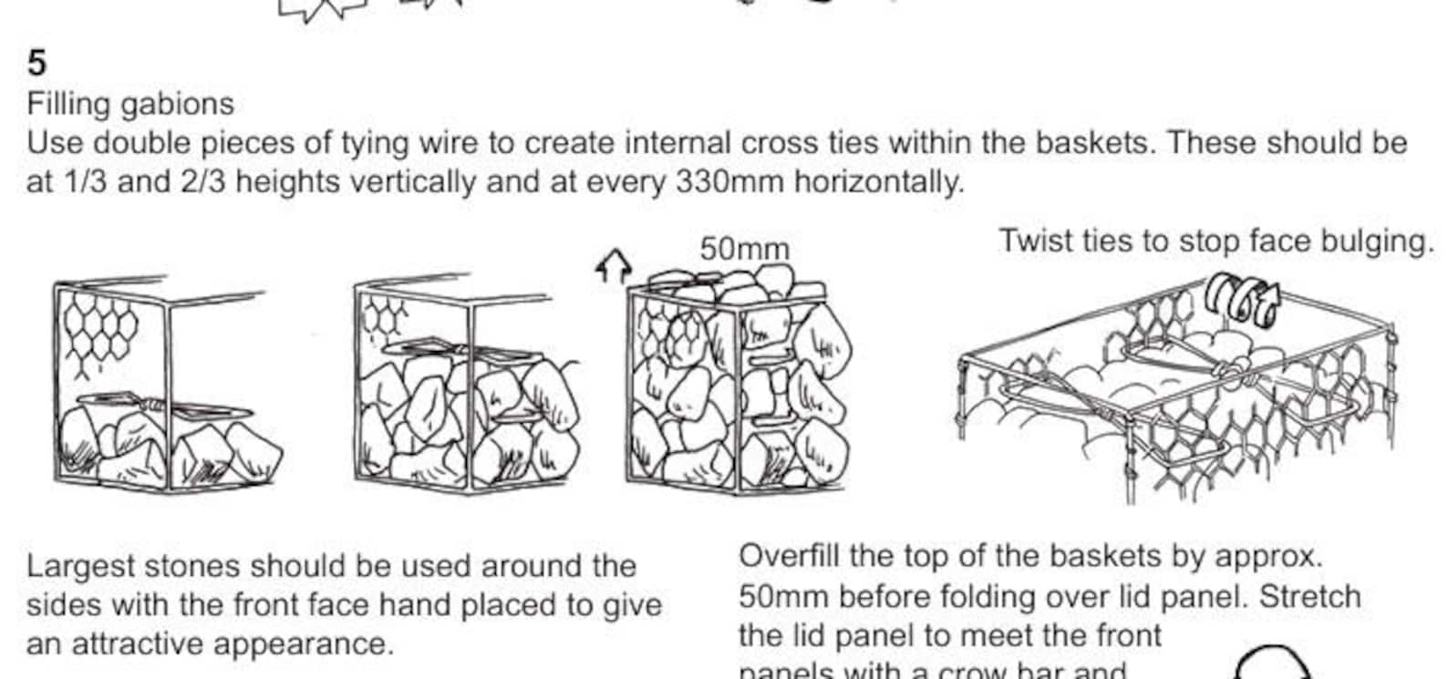 DIY How to Assemble Garden Gabion Baskets PDF Plans Box Enclosed Woven ...