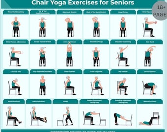 30 Chair Yoga Exercise in our Guide for Seniors Wheelchair User Home Balance Flexibility 30Day Challenge Workout Physical Therapy Pilate PDF