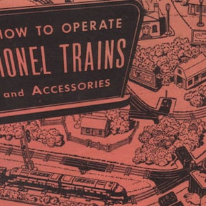 Lionel Model Trains Toys Operation Manual PDF 1953 Accessories Parts List Vintage Toy Collectable PDF Vintage Instant Download