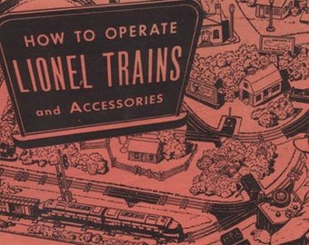Lionel Model Trains Toys Operation Manual PDF 1953 Accessories Parts List Vintage Toy Collectable PDF Vintage Instant Download