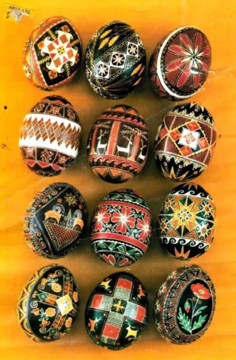 DIY Ukrainian Easter Eggs Pysanka Pysanky Traditional Patterns Handmade ...