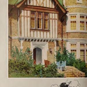 Jaren 40 Bakstenen Huis Design Bundel Home Vintage Plattegronden Huis Garage Deco Tudor Cottage Bungalow Twee Appartement Californisch pdf-download