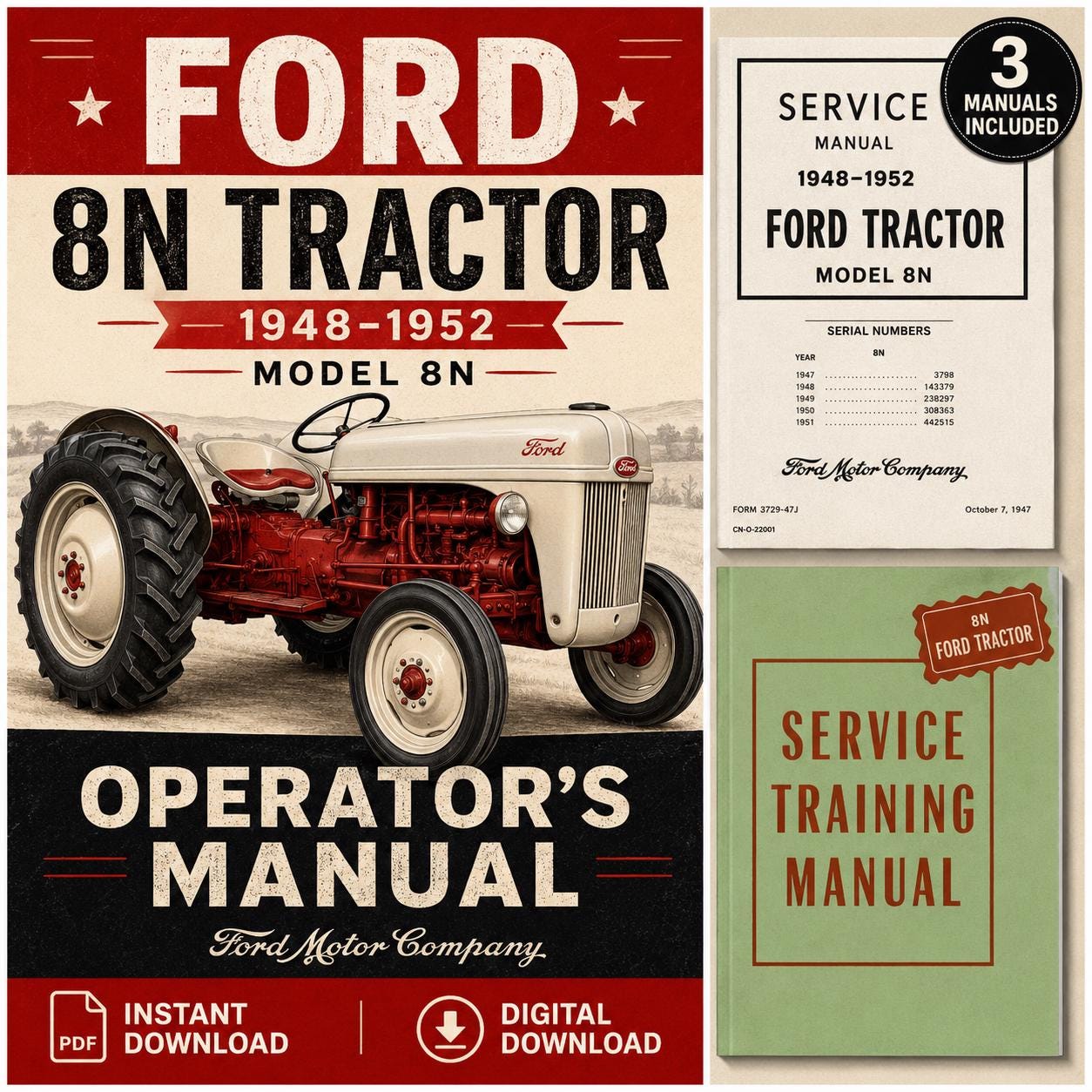 Ford tractor manual - Etsy 日本